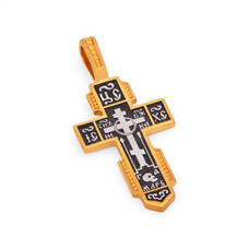 Мужской нательный крест из серебра KRSP08
