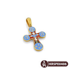 Большой серебряный крест для мужчины KRSPE0406