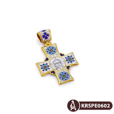 Серебряный крестик мужской KRSPE0602