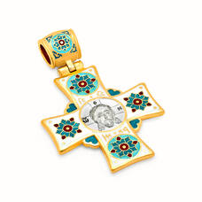 Женский православный крест из серебра KRSPE0611