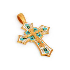 Мужской православный крест из серебра KRSPE0704