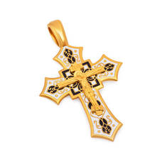 Мужской православный крест из серебра KRSPE0705