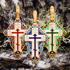 Православный женский крестик из серебра KRSPE0800