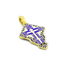 Женский православный крест из серебра KRSPE0803