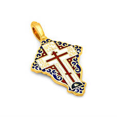Христианский женский крестик из серебра KRSPE0805