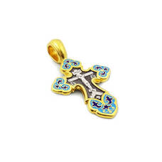 Крест православный серебряный мужской KRSPE1003