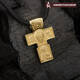 Крестик золотой мужской - Нерукотворный образ Господа нашего Иисуса Христа, Архангел Михаил KRZ0702