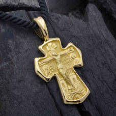 Крест золотой мужской большой KRZ0902