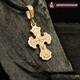 Крестик золотой женский - Распятия Господа нашего Иисуса Христа KRZ1002