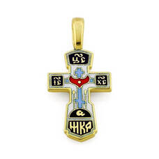 Православный мужской золотой крестик KRZE0101