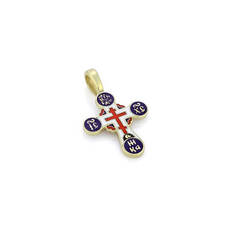 Крест православный золотой мужской KRZE0503