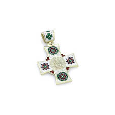 Золотой крестик женский православный KRZE0601
