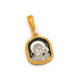 Нательная икона с образом Пресвятой Богородицы Казанская серебряная с позолотой PISP03