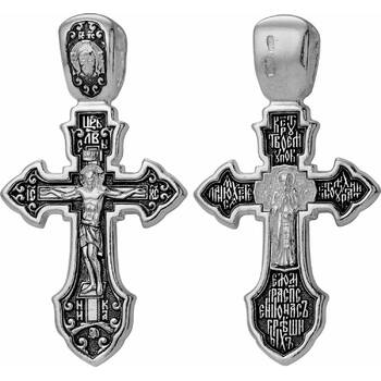 Православный крест - Распятие Иисуса Христа, Сергий Радонежский (арт. 21111-52)