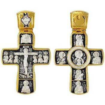 Купить серебряный крест «Распятие Иисуса Христа, Ангел Хранитель» (арт. 21112-179)
