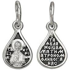 Нательная икона (образок) Матрона Московская с молитвой (арт. 21211-69)