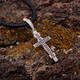 Крестик серебряный православный: Распятие Иисуса Христа с молитвой Спаси и сохрани (арт. 21111-115)