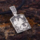 Нательная икона из серебра с позолотой: Георгий Победоносец с молитвой (арт. 21211-8)