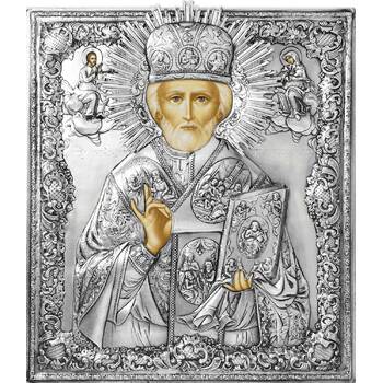 Икона Николай чудотворец Мирликийский в ризе (арт. 12240101)