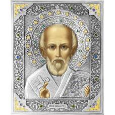 Икона Николай чудотворец Мирликийский в ризе (арт. 12240103)
