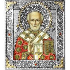 Икона Николай чудотворец Мирликийский в ризе (арт. 12240106)