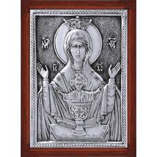 Икона Божией Матери Неупиваемая Чаша в серебре и деревянной рамке (арт. 12240216)