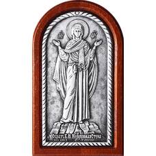 Икона Божией Матери Нерушимая Стена в серебре и деревянной рамки (арт. 12240243)