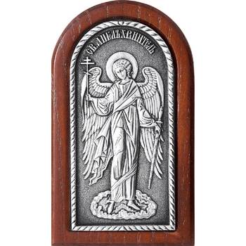 Икона Ангела Хранителя в серебре и деревянной рамке (арт. 12240270)