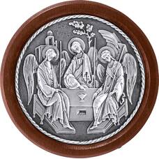 Икона Святая Троица в серебре и деревянной рамке (арт. 12240295)