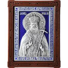 Икона Лука Войно-Ясенецкий, свт. Симферопольский и Крымский в серебре с эмалью (арт. 12240351)
