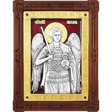 Икона Архангел Михаил в серебре с эмалью и позолотой (арт. 12240366)