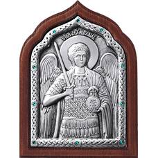Икона Архангел Михаил в серебре и деревянной рамке (арт. 12240367)