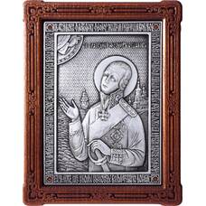 Икона Феодор Ушаков в серебре и деревянной рамке (арт. 12240432)