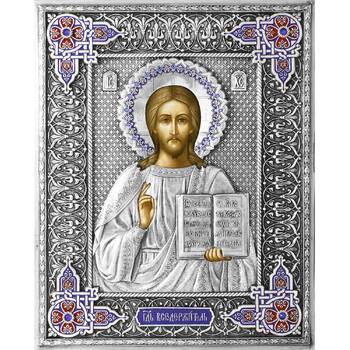 Икона Господь Вседержитель в ризе с эмалью (арт. 1224062)