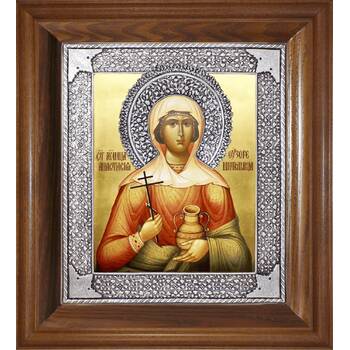 Икона Анастасии Узорешительницы в ризе и деревянном киоте (арт. 1224086)