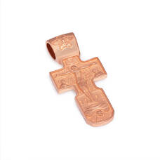 Православный мужской золотой крестик KRZ1201