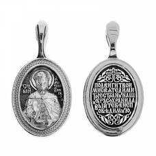 Нательная иконка из серебра Ag 925 «Дмитрий (Димитрий) Донской» (арт. 13121-291)