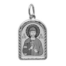Нательный образок «святой князь Игорь» серебряная Ag 925 (арт. 13121-104)