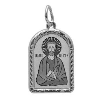 Образок нательный «Петр апостол» из серебра Ag 925 (арт. 13121-114)