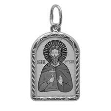 Образок нательный «святой великомученик Артемий Антиохийский, военачальник» серебро Ag 925 (арт. 13121-121)