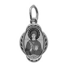 Нательная иконка из серебра Ag 925 «Анастасия Узорешительница» (арт. 13121-141)