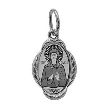 Нательная иконка «Клавдия» серебряная Ag 925 (арт. 13121-193)
