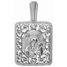 Нательная иконка «Богородица (Семистрельная, Умягчение злых сердец)» из серебра Ag 925 (арт. 13121-26)