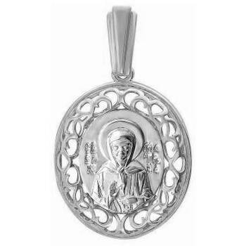 Нательный образок «Богородица (Семистрельная, Умягчение злых сердец)» из серебра Ag 925 (арт. 13121-33)