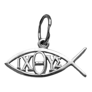 Православная подвеска «Рыбка-ИХТИС» из серебра Ag 925 (арт. 13121-330)