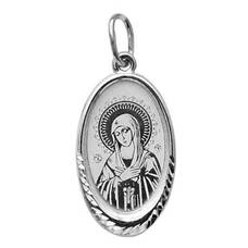 Нательная иконка серебряная Ag 925 «Богородица (Умиление)» (арт. 13121-366)