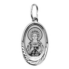 Нательная иконка серебряная Ag 925 «Кристина» (арт. 13121-377)