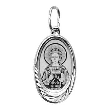 Нательная иконка серебряная Ag 925 «Кристина» (арт. 13121-377)