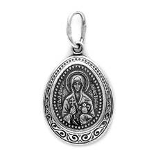Нательная иконка серебряная Ag 925 «Анастасия Узорешительница» (арт. 13121-400)