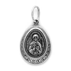 Натальная иконка серебряная Ag 925 «Антонина» (арт. 13121-402)